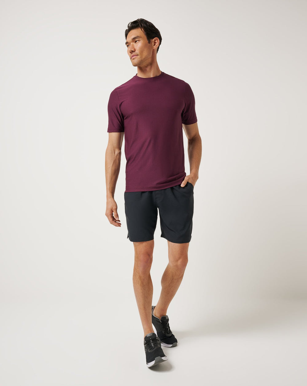 Mauve Wine Travis Mathew First Day Active Tee