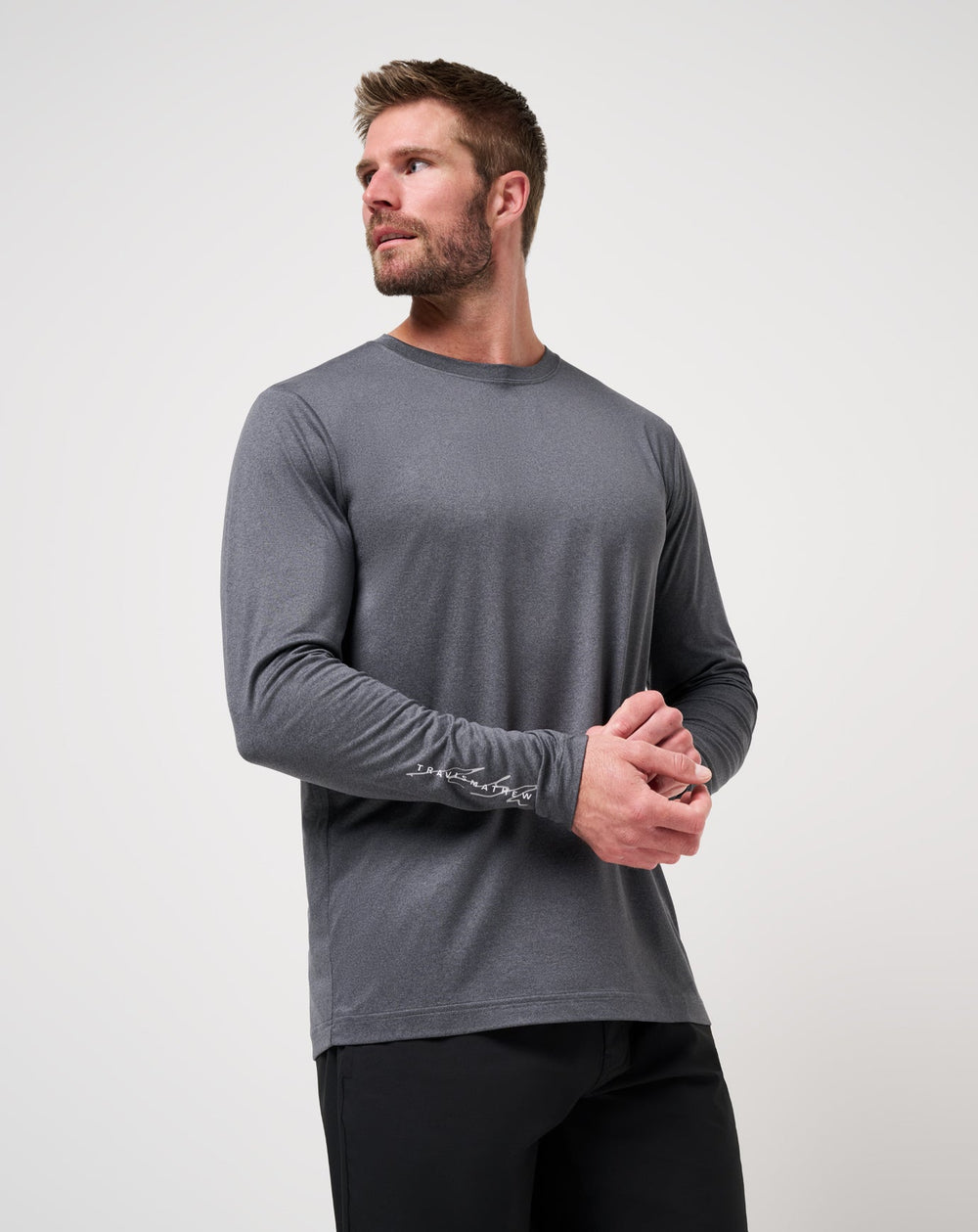 Heather Dark Grey Travis Mathew Court Control Tee