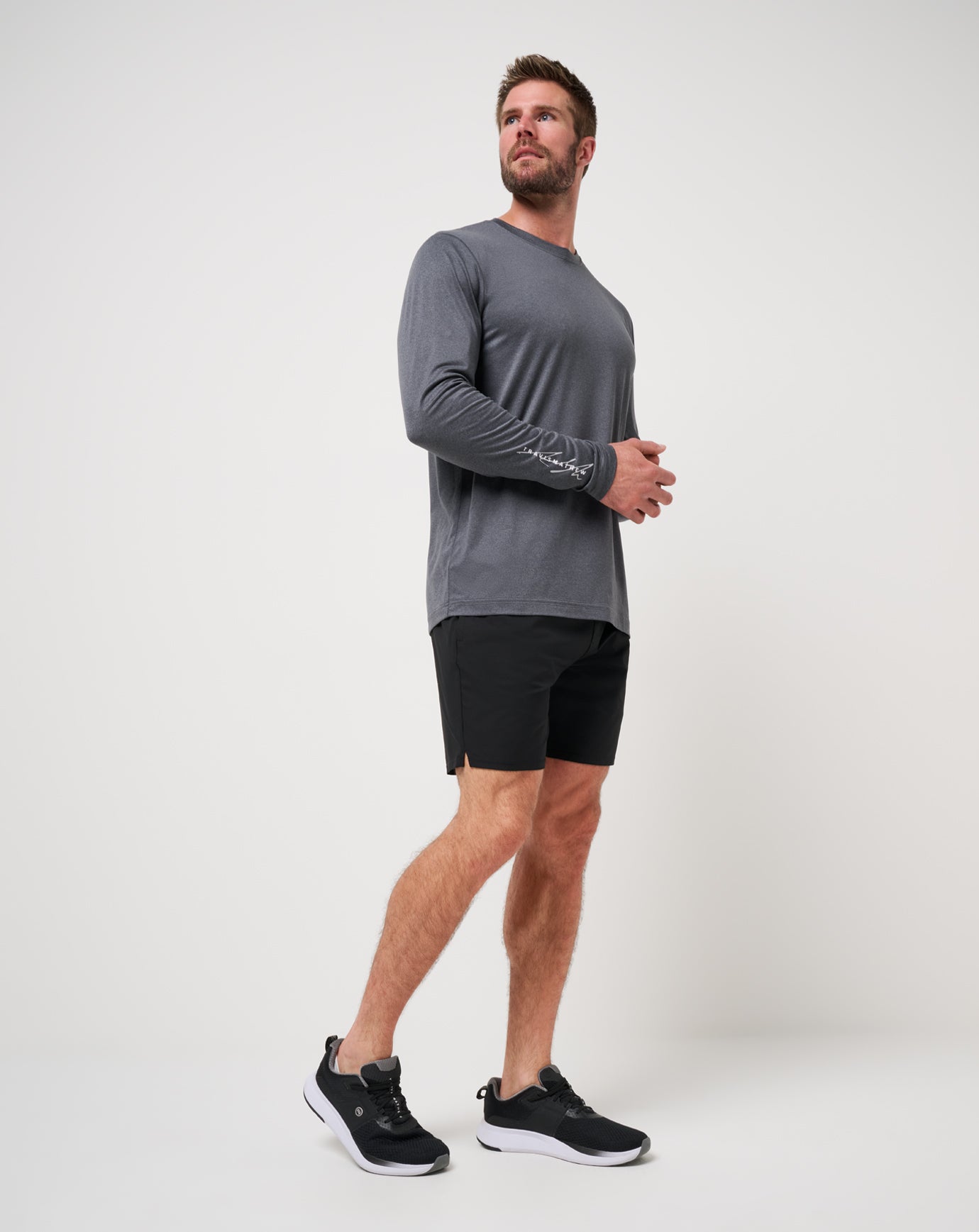 Heather Dark Grey Travis Mathew Court Control Tee