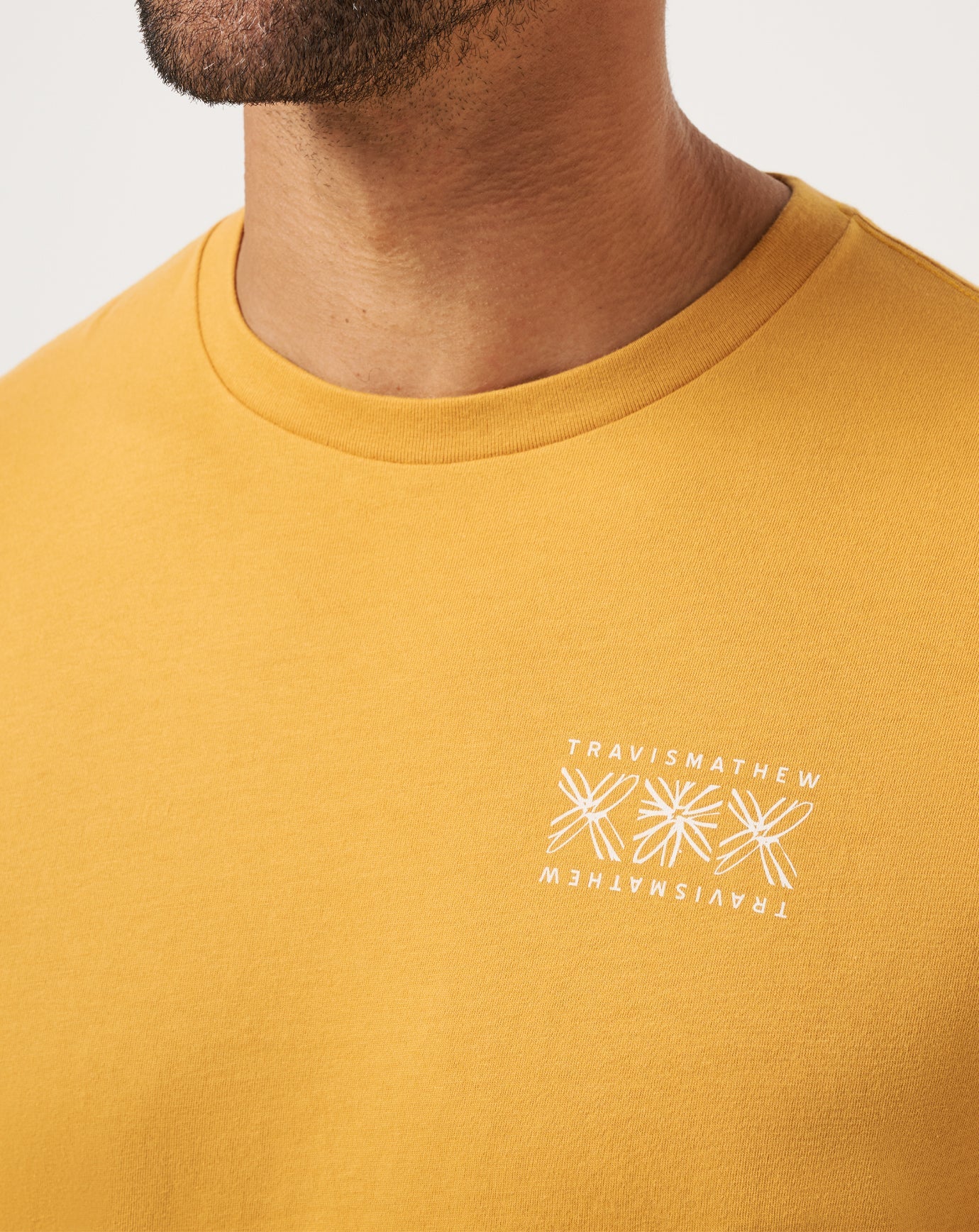 Spruce Yellow Travis Mathew Crosscheck Tee