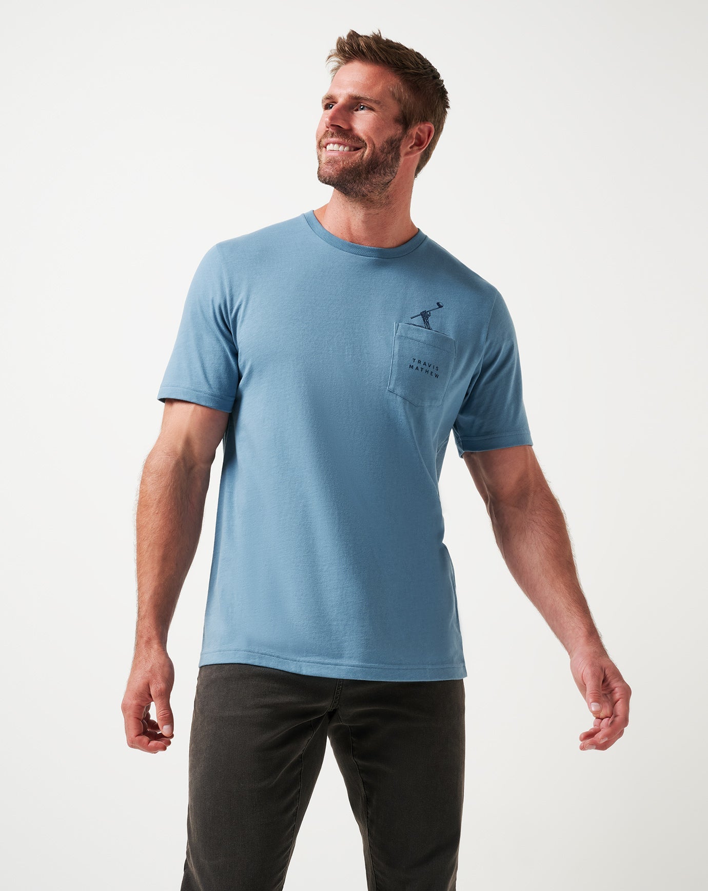 Captains Blue Travis Mathew Air Trick Tee