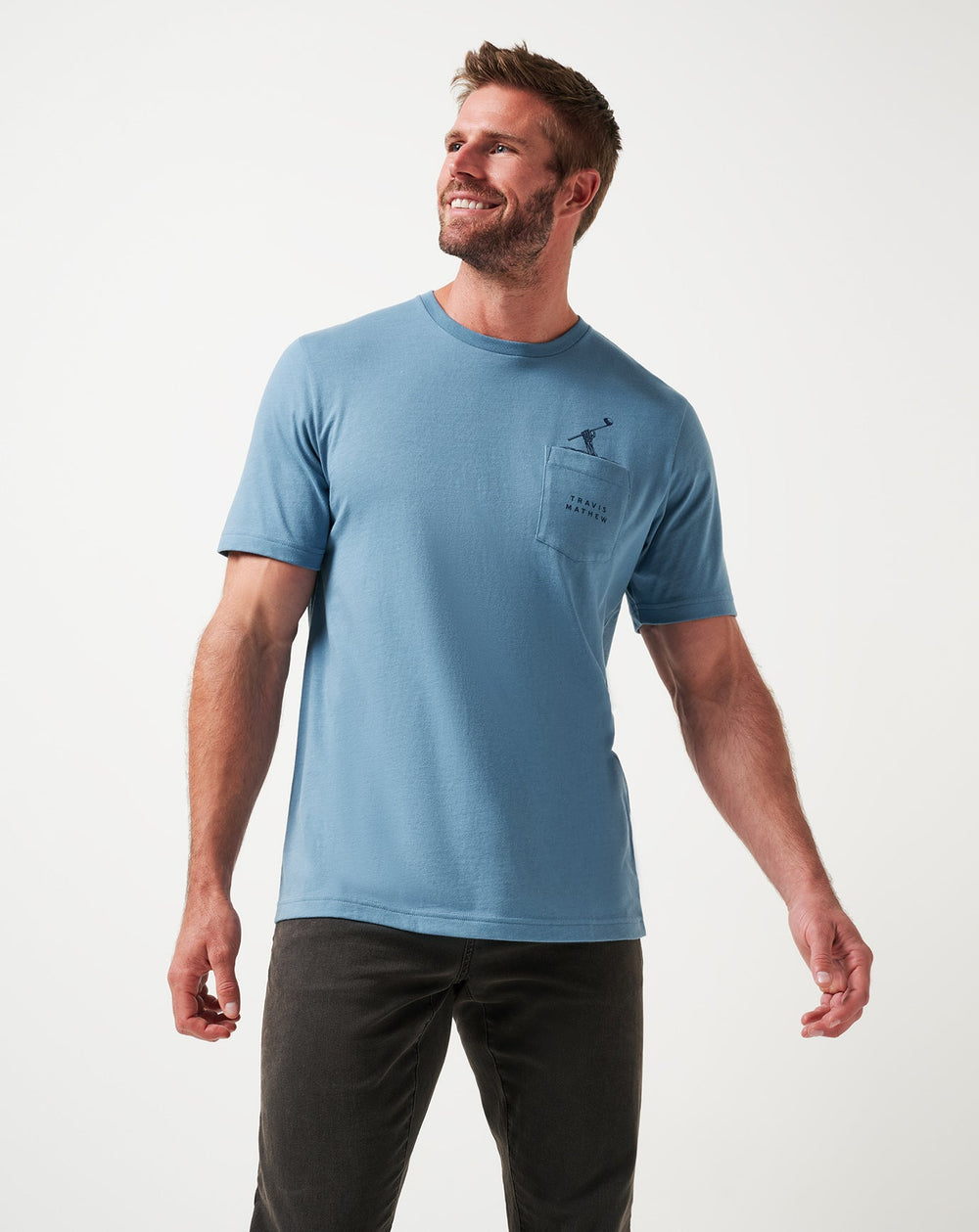 Captains Blue Travis Mathew Air Trick Tee