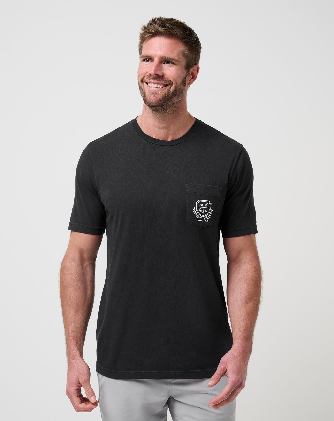 Black Travis Mathew Face Off Tee