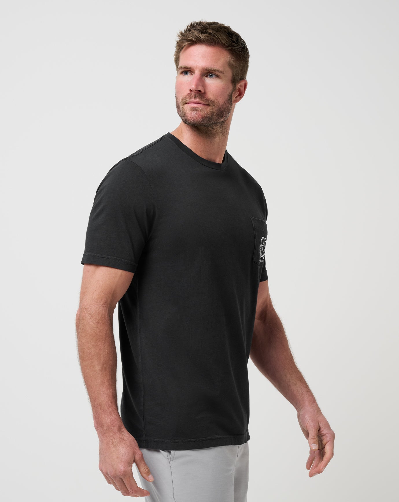 Black Travis Mathew Face Off Tee