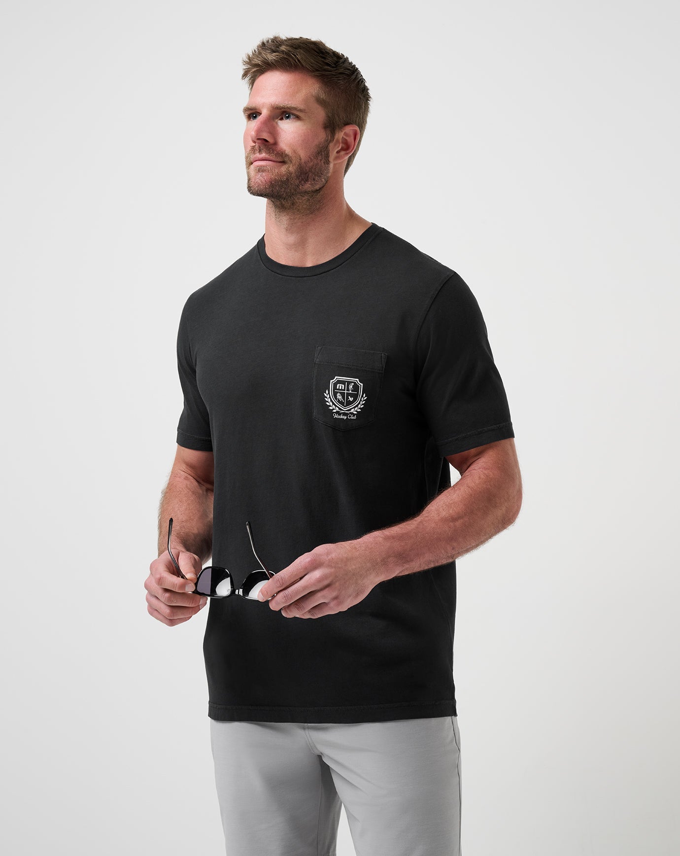 Black Travis Mathew Face Off Tee