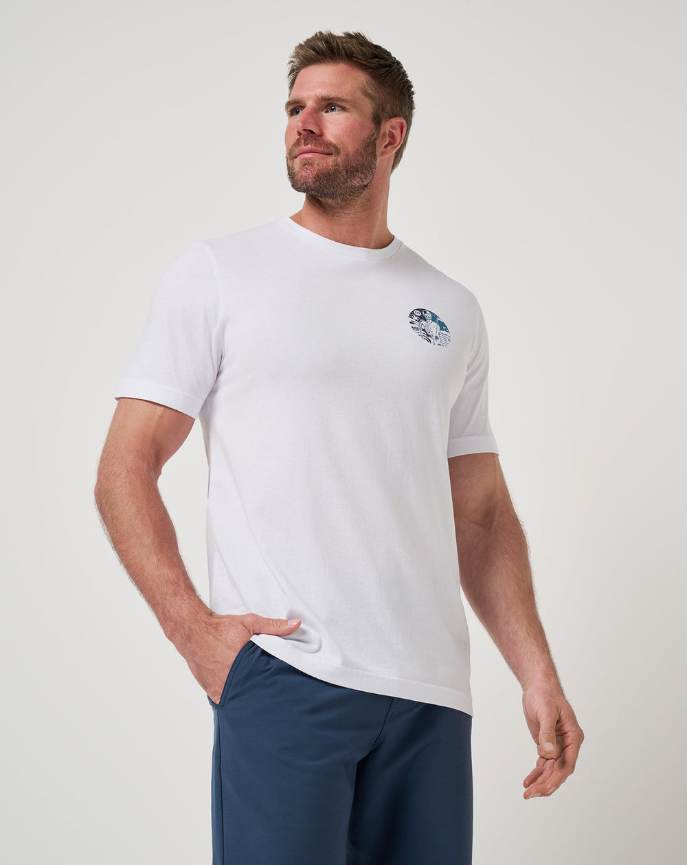 White Travis Mathew Switch Stance Tee