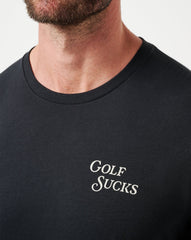 Black Travis Mathew Course Rules Tee