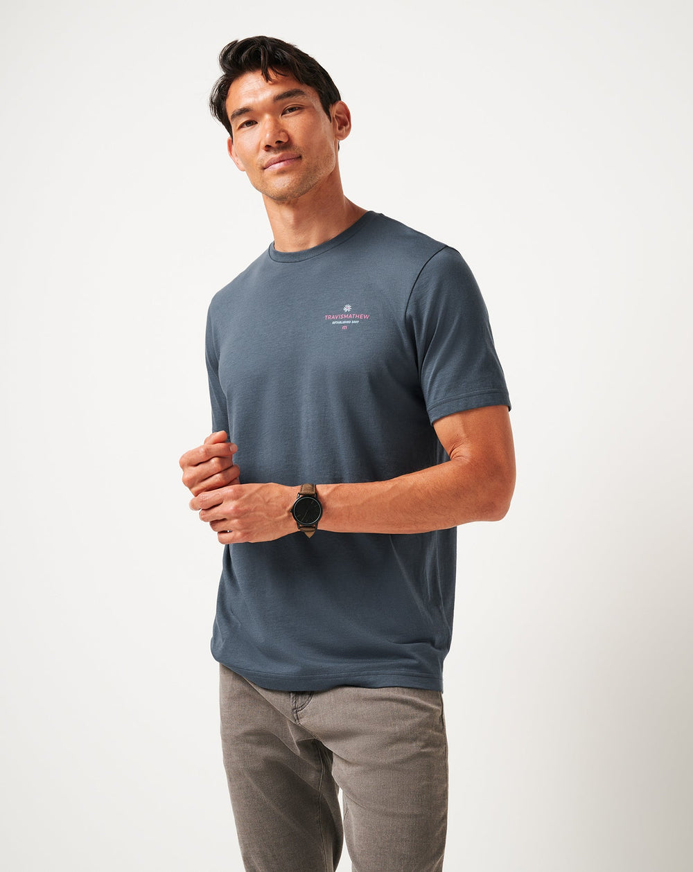 Mood Indigo/Vintage Indigo Travis Mathew Piece Of Paradise Tee