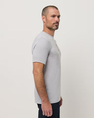 Heather Light Grey Travis Mathew Short Layover Tee