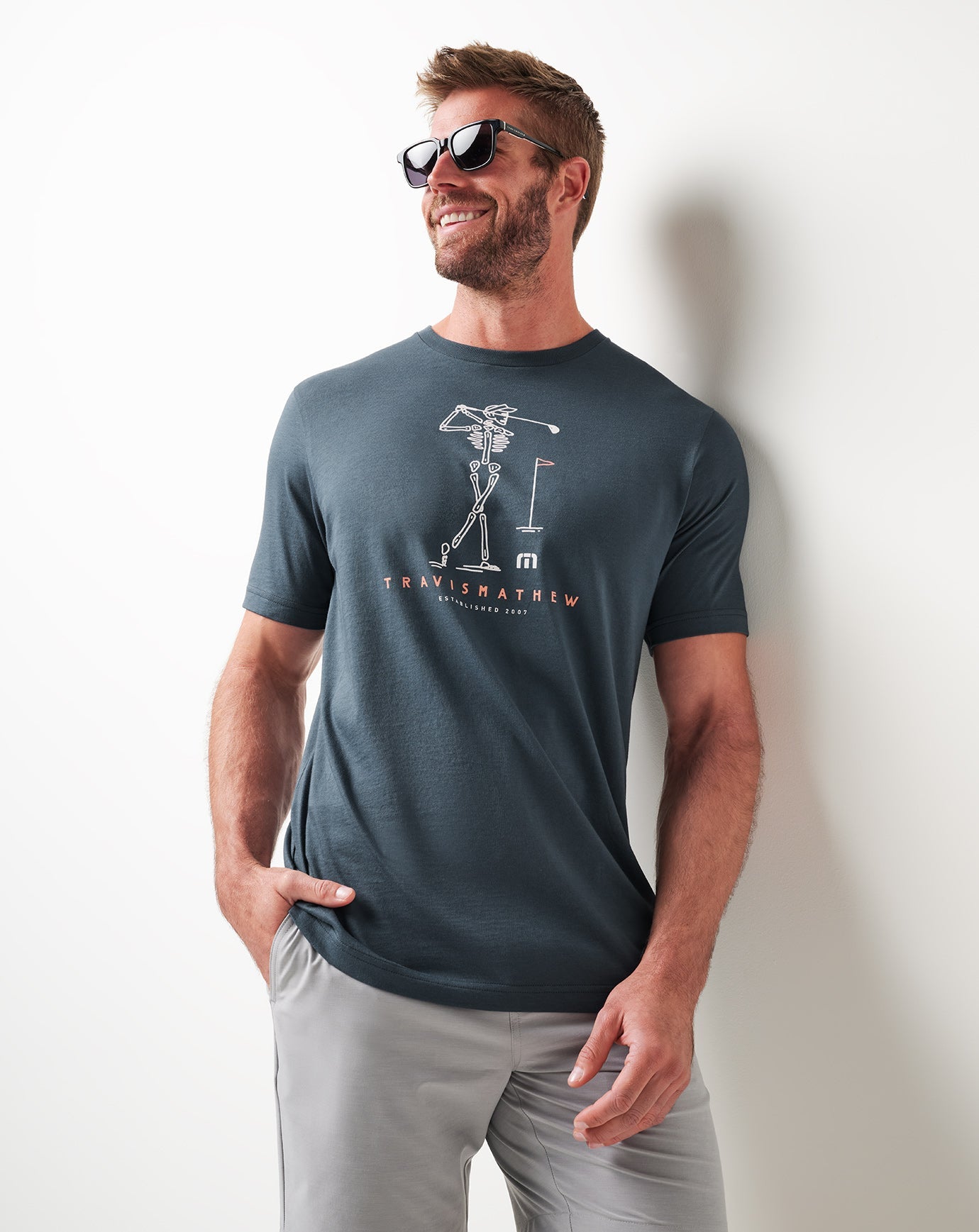 Mood Indigo/Vintage Indigo Travis Mathew Lost Swing Tee