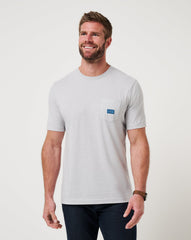 Heather Light Grey Travis Mathew Travel Diary Tee