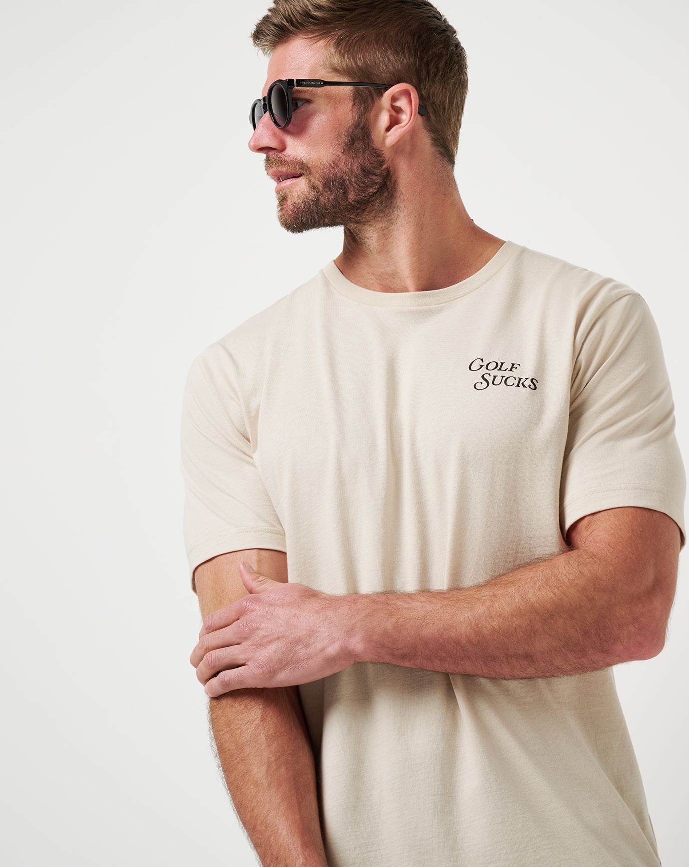 Italian Sand Travis Mathew Course Rules Tee
