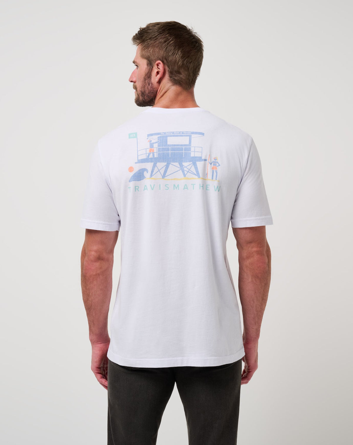 White Travis Mathew Key West Kiss Tee
