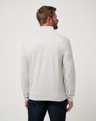 Heather Grey Travis Mathew Cloud Sweater Quarter Zip