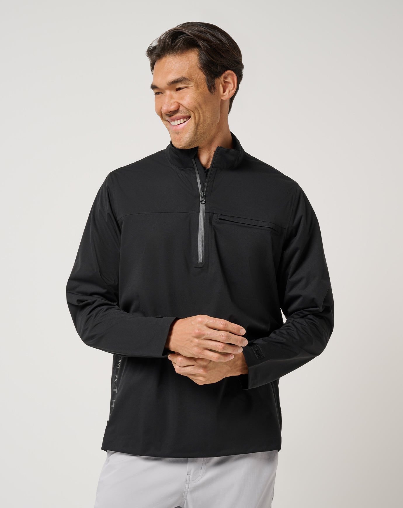 Black Travis Mathew On Course 2.0 Quarter Zip