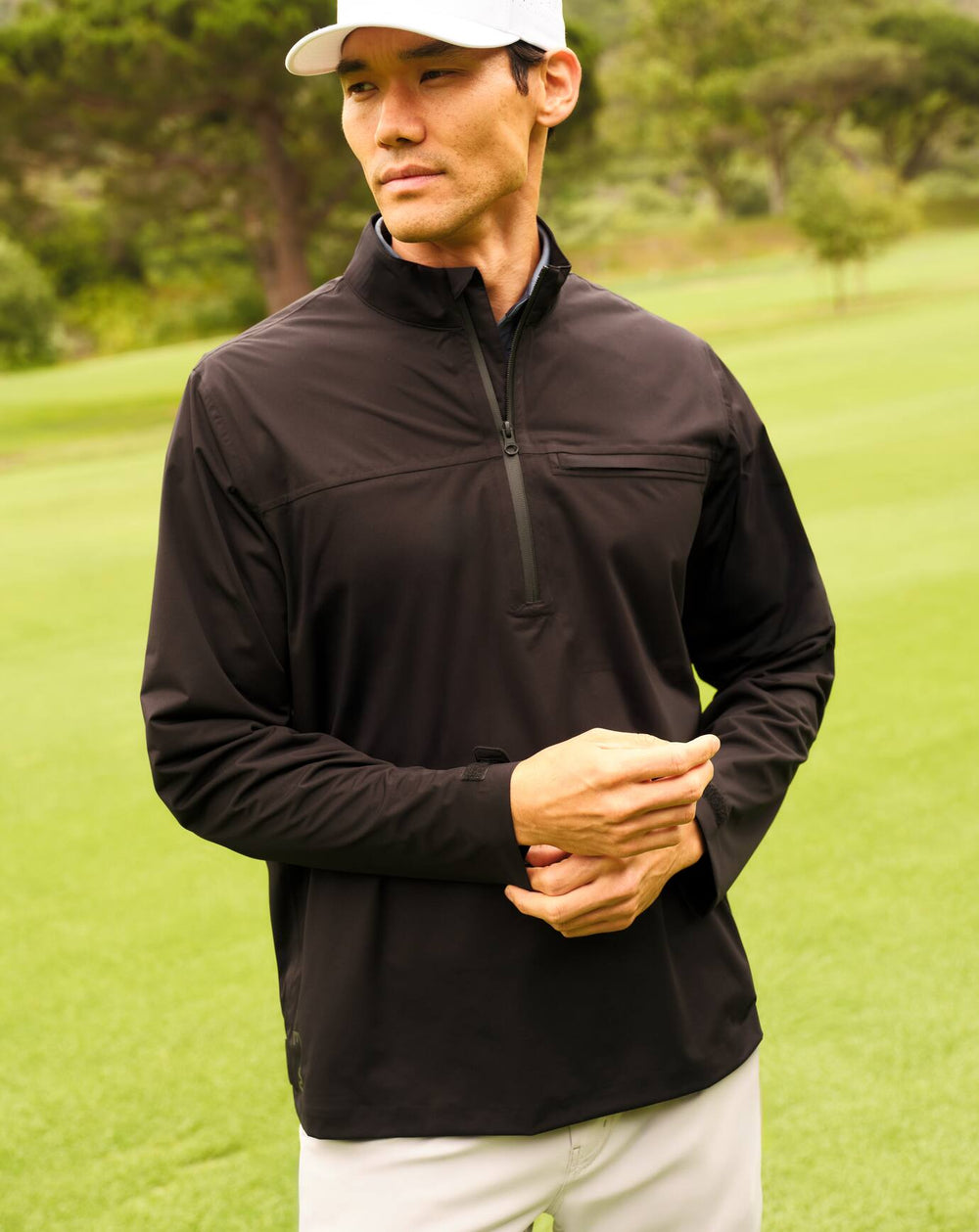 Black Travis Mathew On Course 2.0 Quarter Zip