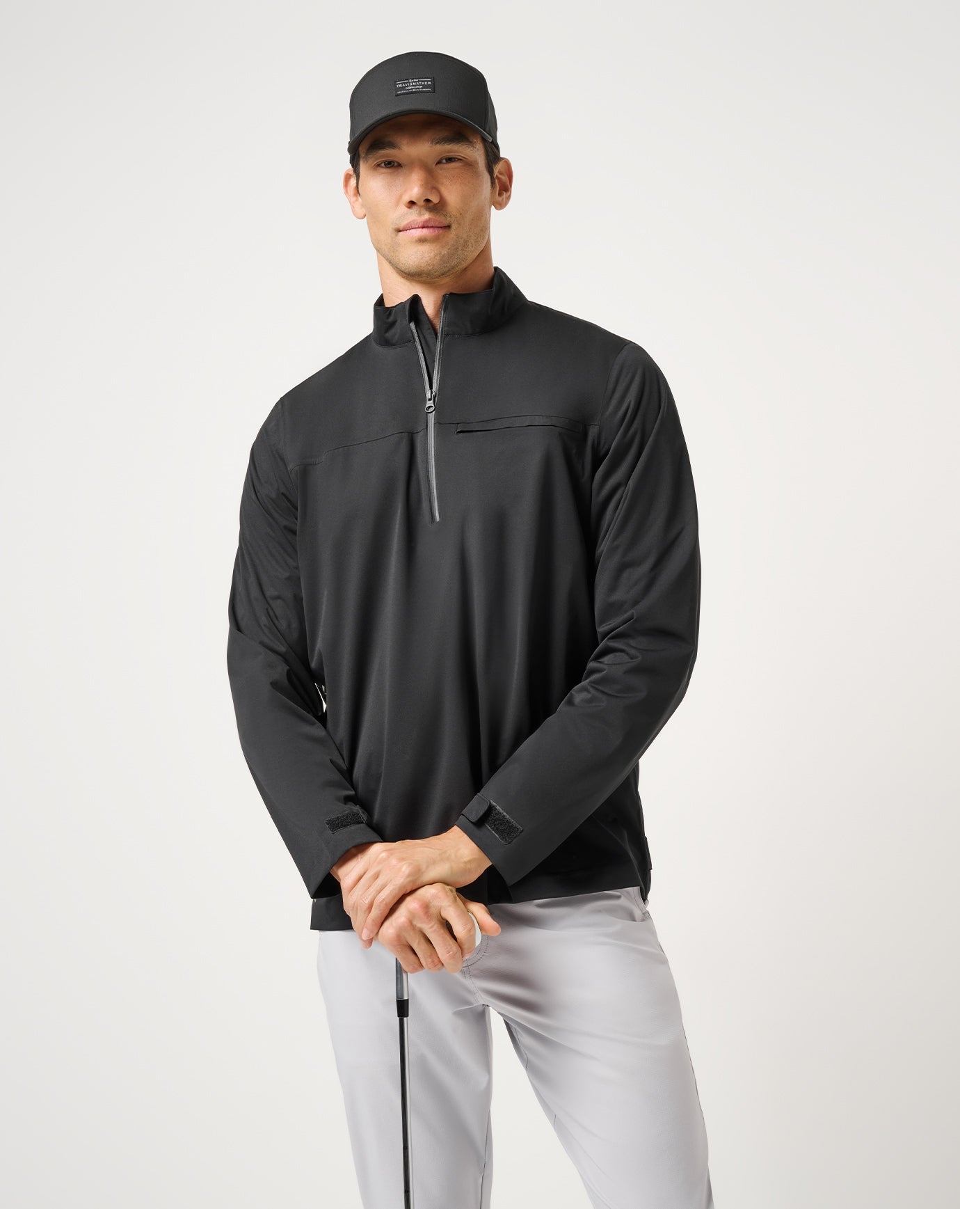 Black Travis Mathew On Course 2.0 Quarter Zip
