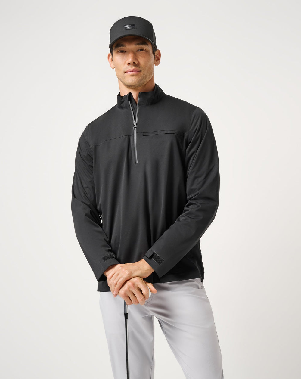 Black Travis Mathew On Course 2.0 Quarter Zip