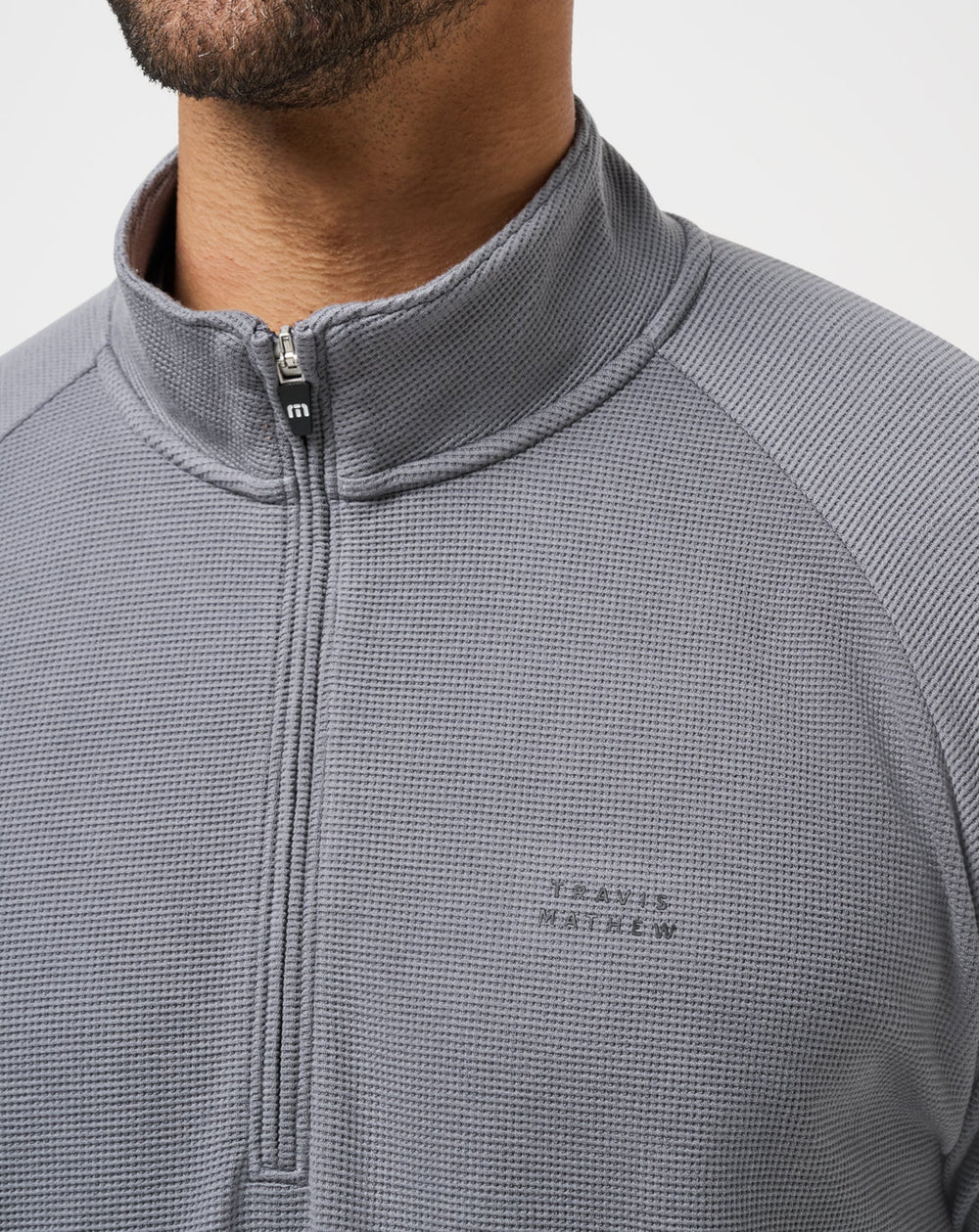Quiet Shade Travis Mathew Performance Waffle Quarter Zip