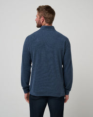 Heather Navy Travis Mathew Cloud Sweater Quarter Zip