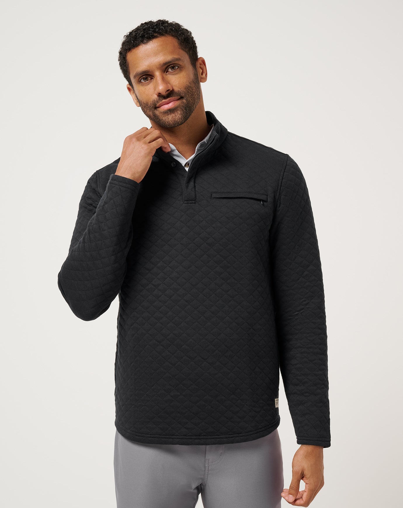 Black Travis Mathew Transatlantic Quarter Zip