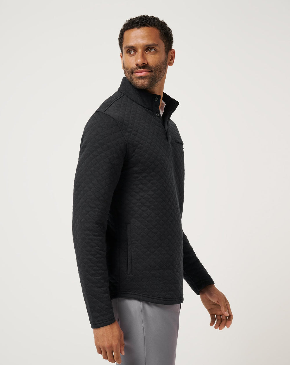 Black Travis Mathew Transatlantic Quarter Zip