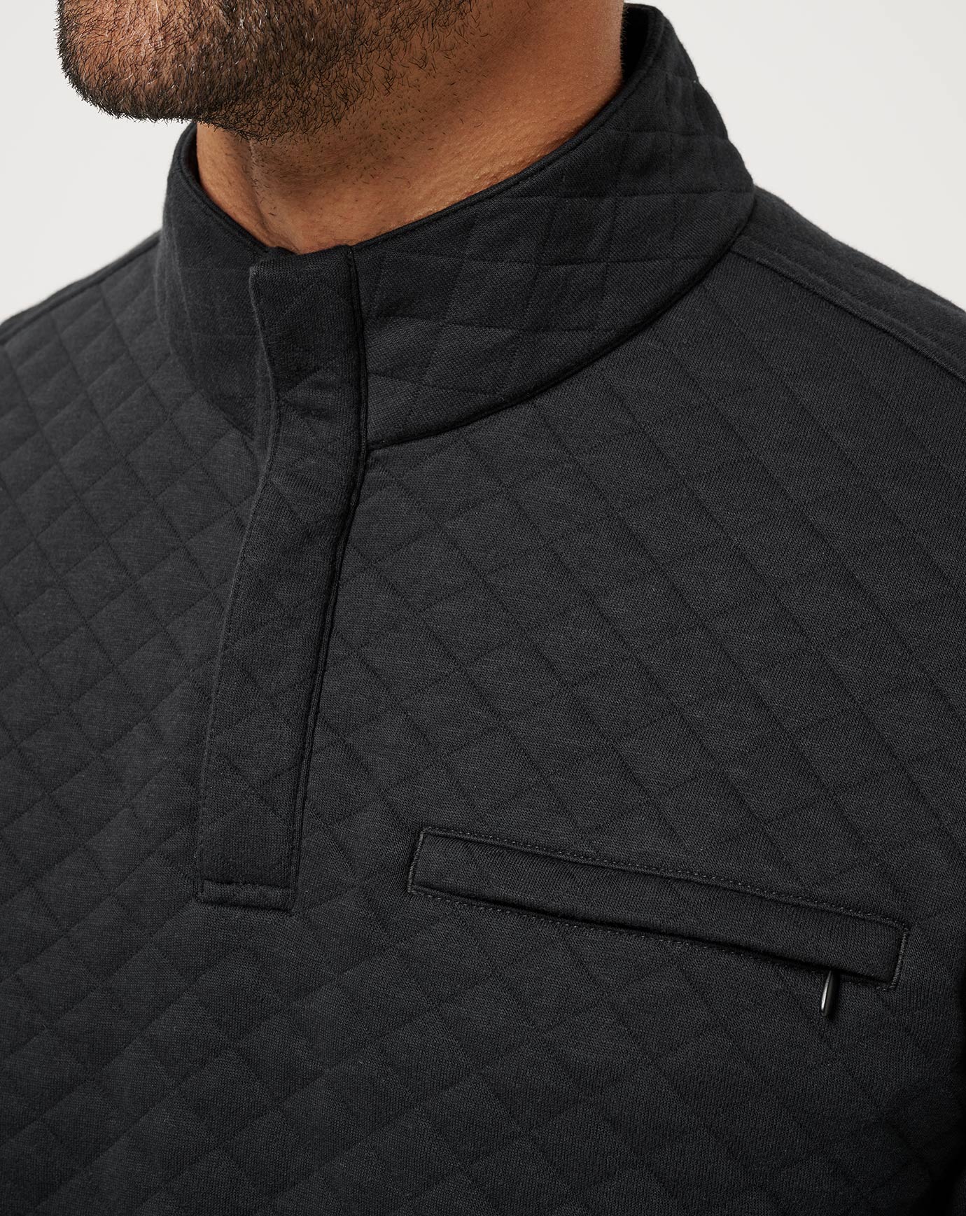 Black Travis Mathew Transatlantic Quarter Zip