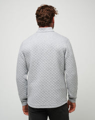 Heather Light Grey Travis Mathew Transatlantic Quarter Zip
