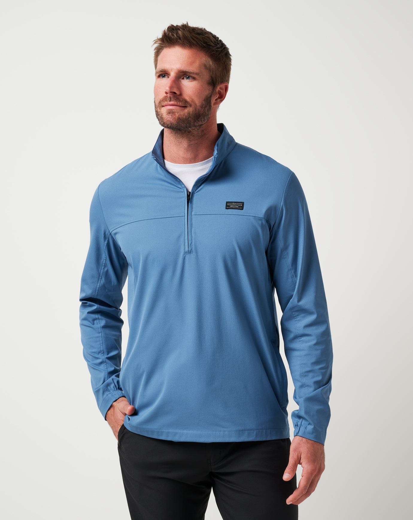 Copen Blue Travis Mathew Wanderlust Quarter Zip