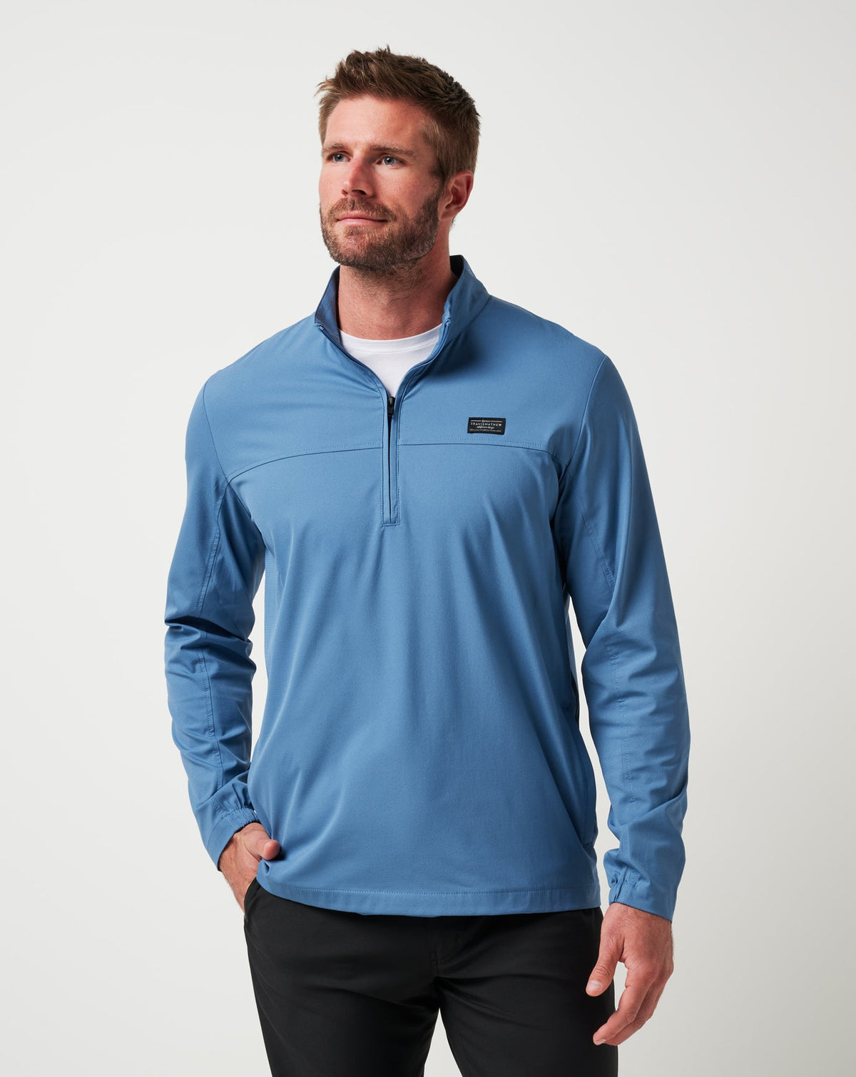 Copen Blue Travis Mathew Wanderlust Quarter Zip