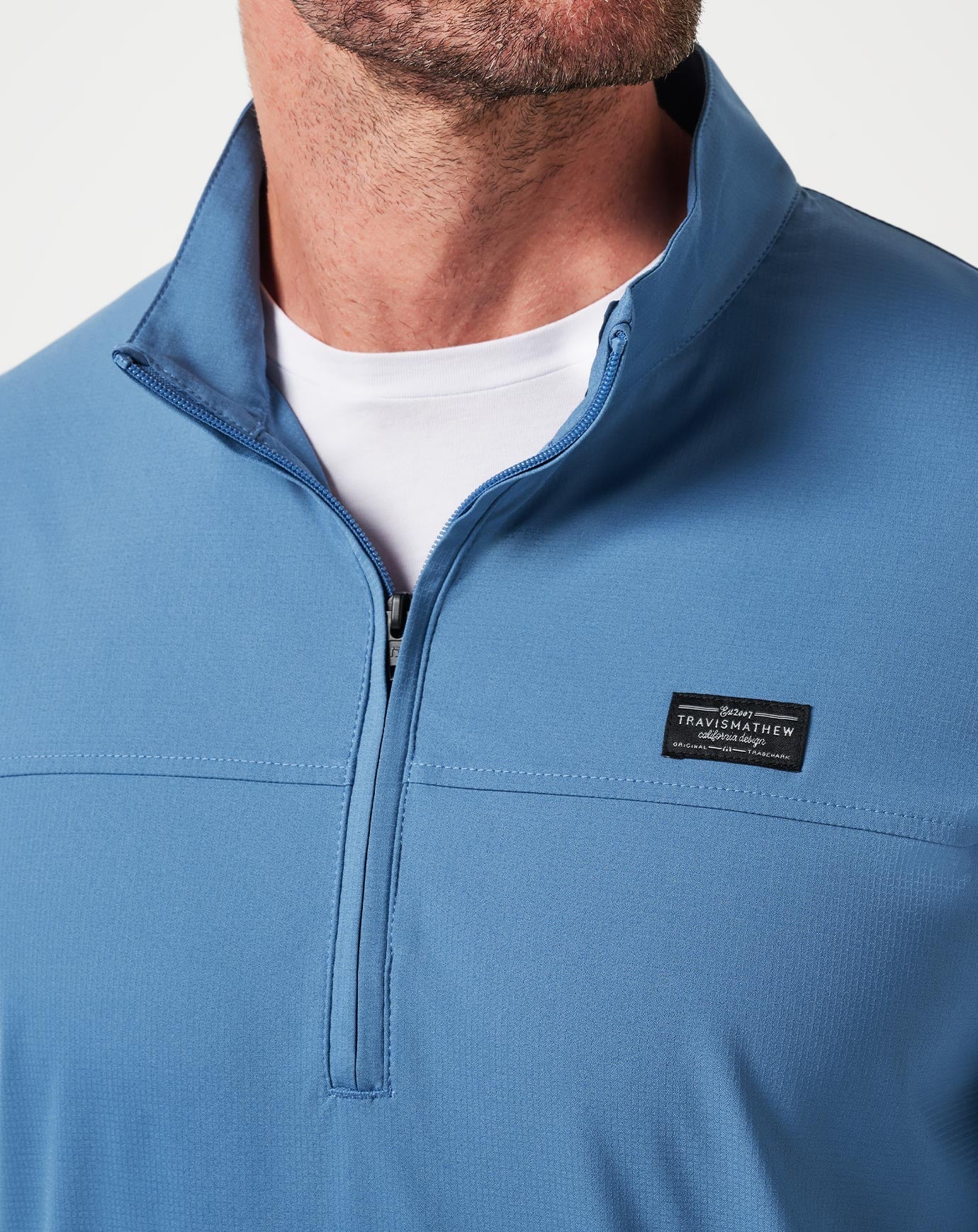 Copen Blue Travis Mathew Wanderlust Quarter Zip