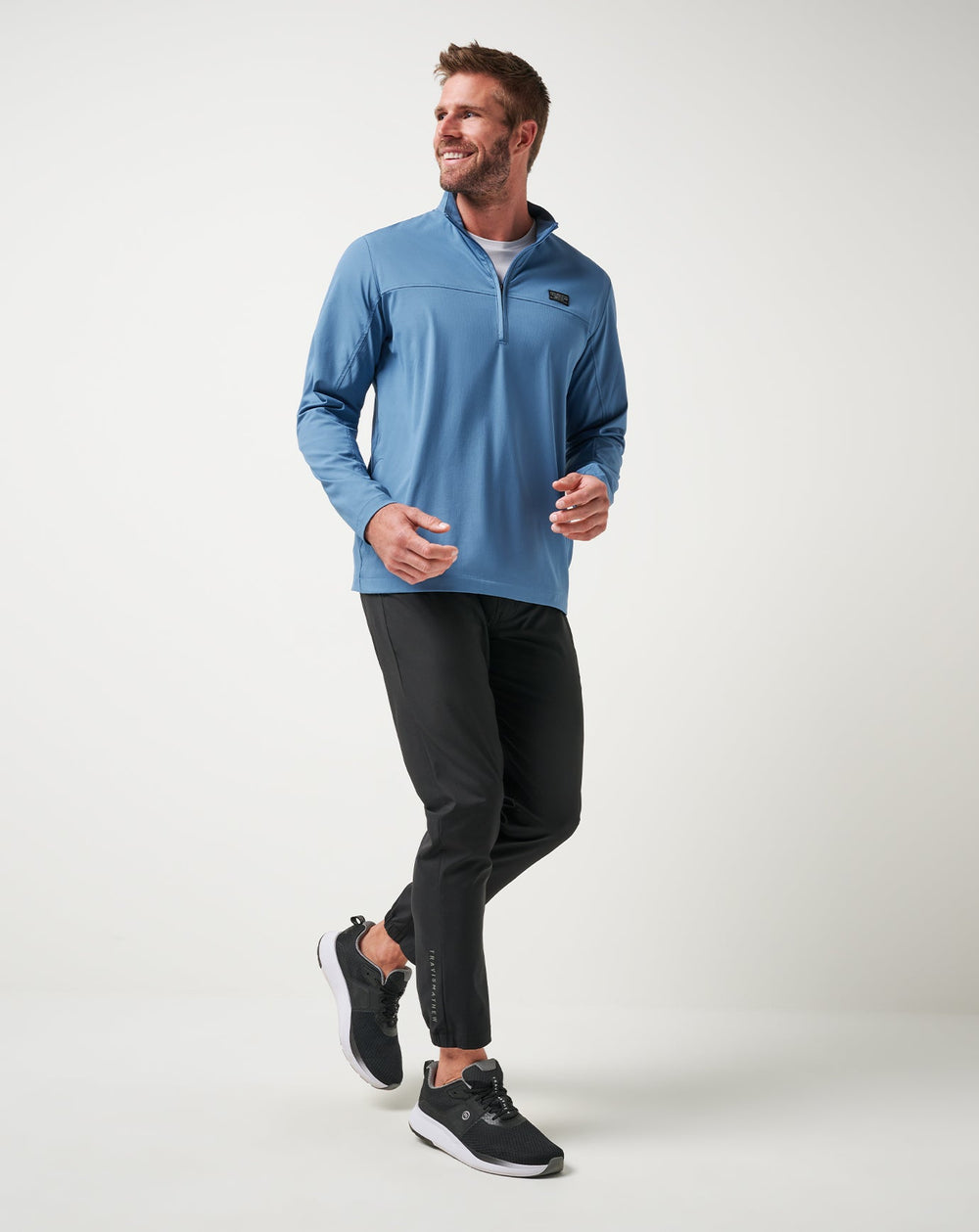 Copen Blue Travis Mathew Wanderlust Quarter Zip