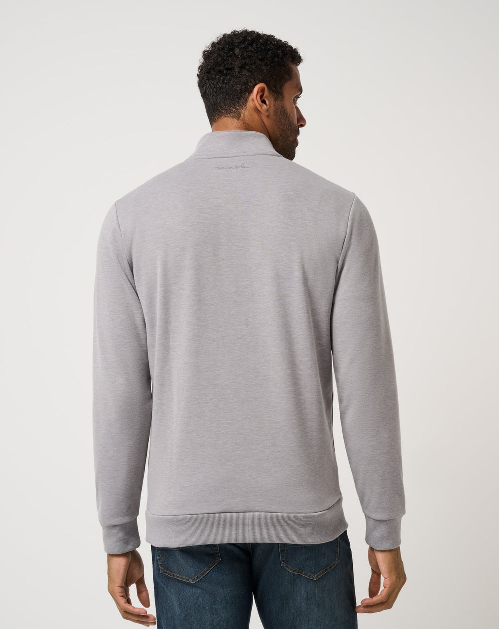 Heather Medium Grey Travis Mathew Cloud Quarter Zip 2.0