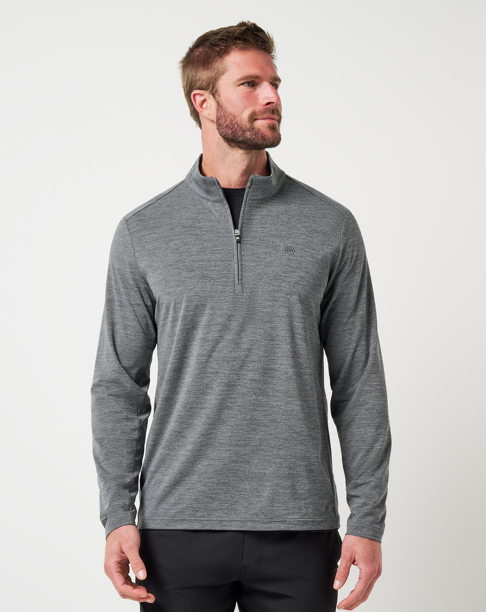 Heather Grey Travis Mathew Heater Pro Quarter Zip