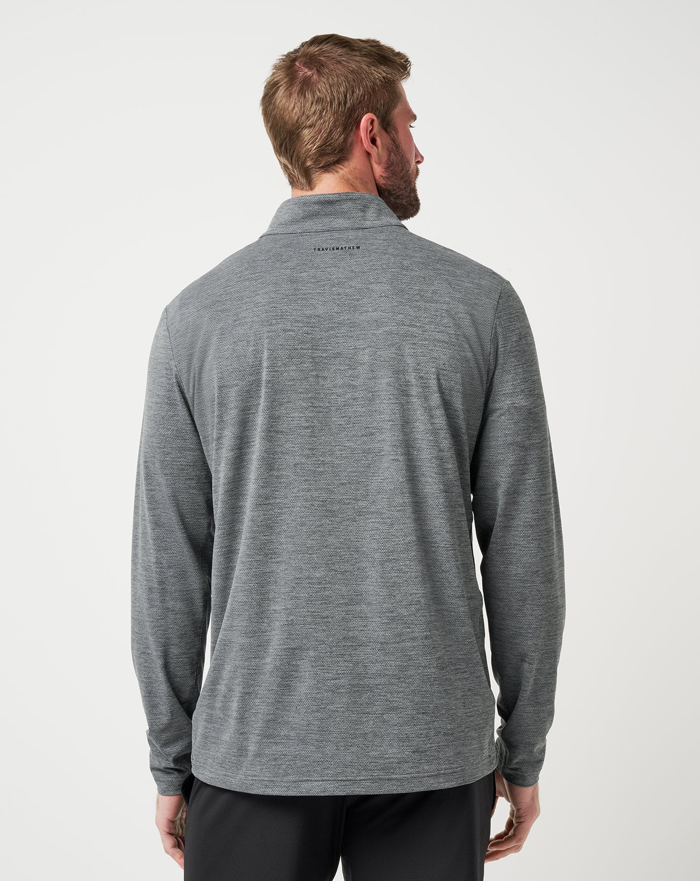 Heather Grey Travis Mathew Heater Pro Quarter Zip