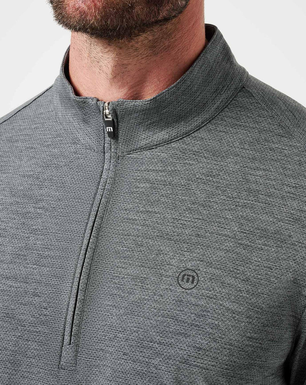 Heather Grey Travis Mathew Heater Pro Quarter Zip