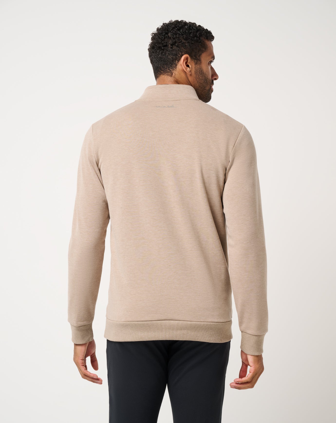Heather Portabella Brown Travis Mathew Cloud Quarter Zip 2.0