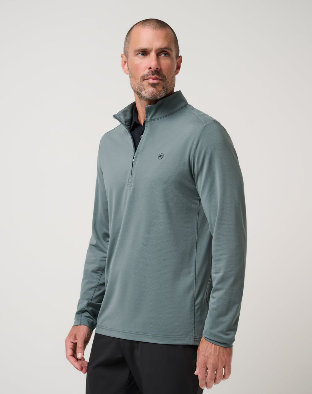 Balsam Green Travis Mathew Heater Pro Quarter Zip