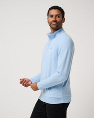 Heather Powder Blue Travis Mathew Cloud Quarter Zip 2.0