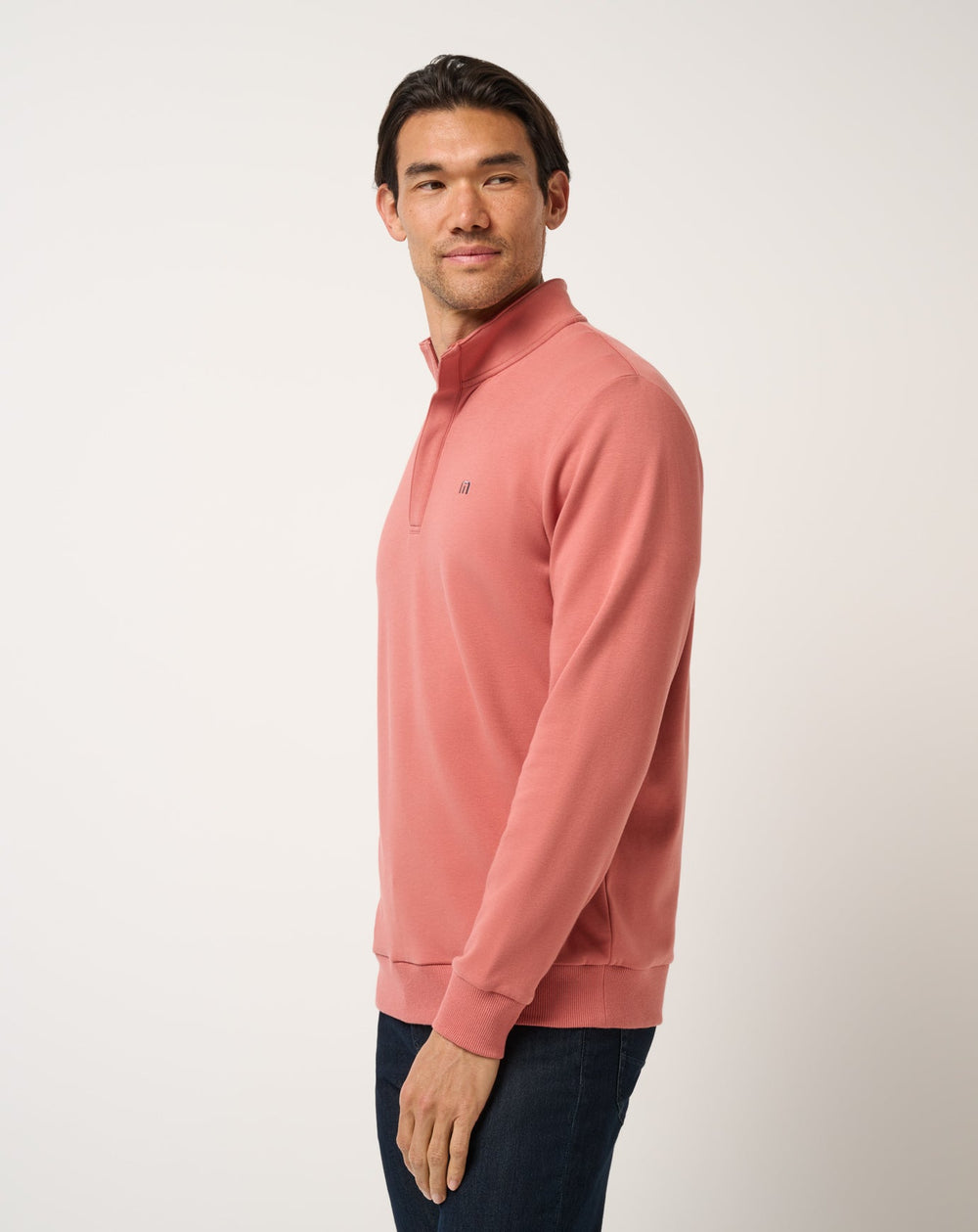 Brick Dust Travis Mathew Cloud Quarter Zip 2.0