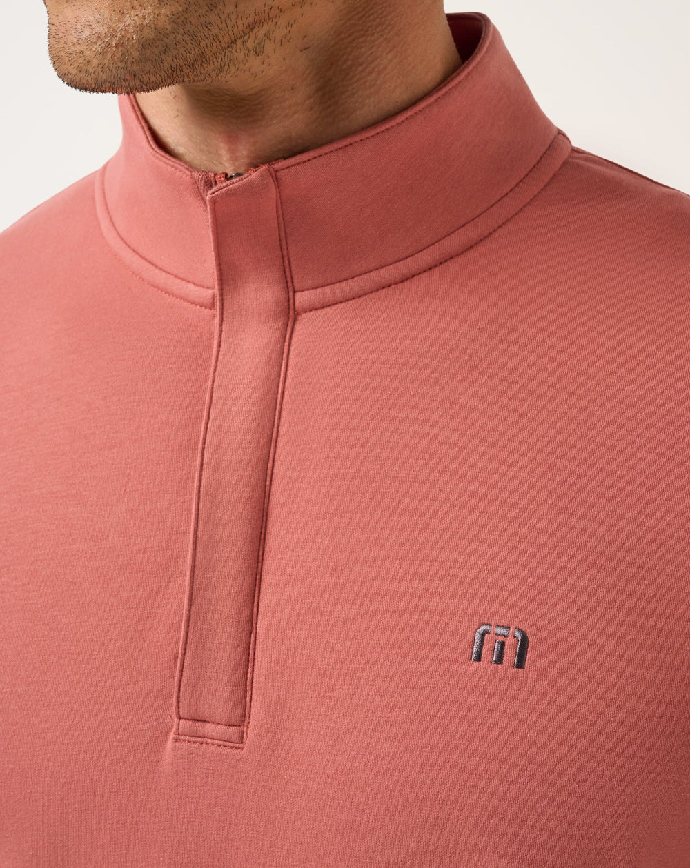 Brick Dust Travis Mathew Cloud Quarter Zip 2.0