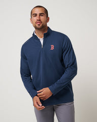 Navy Travis Mathew Boston Red Sox Time To Tailgate Quarter Zip