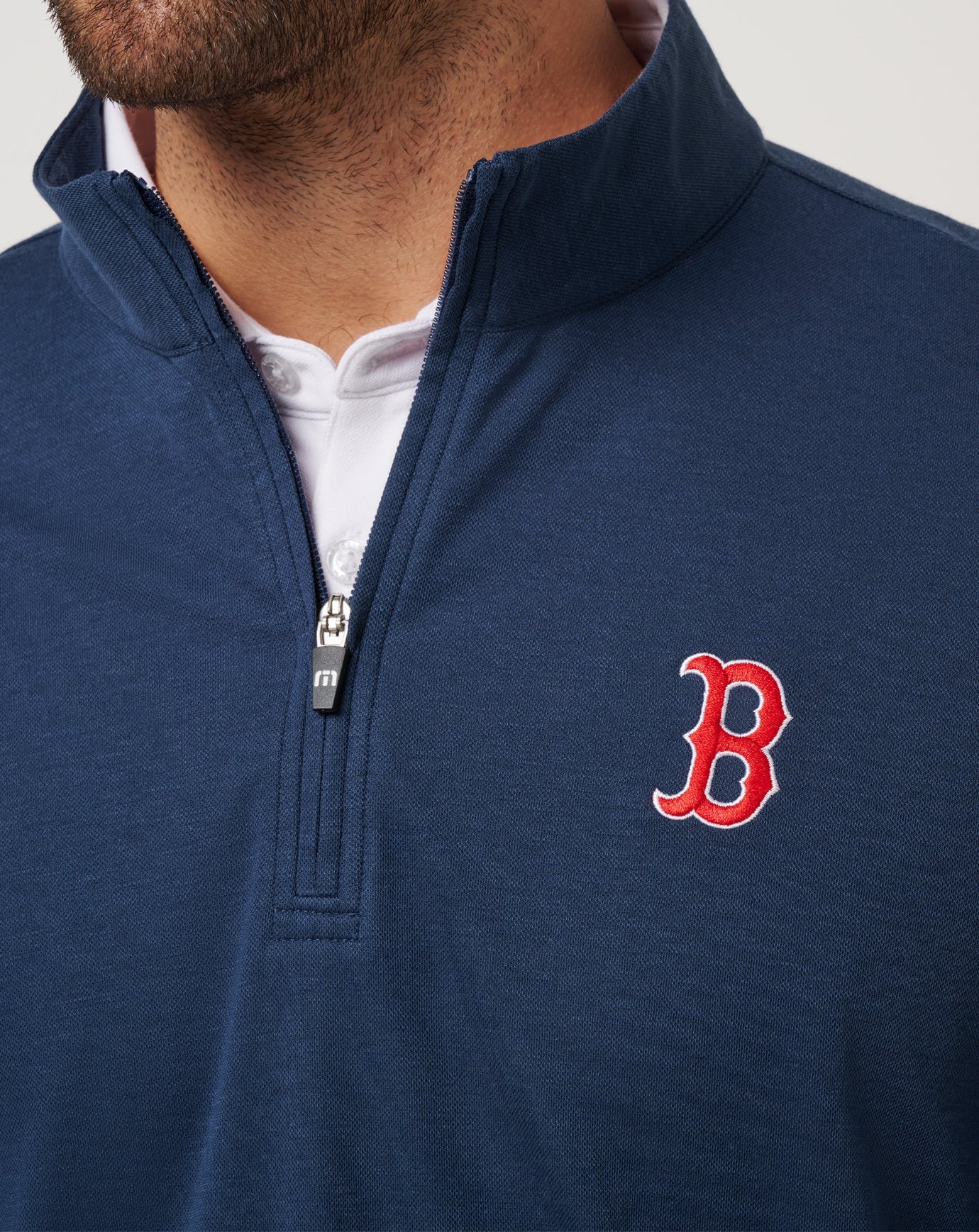 Navy Travis Mathew Boston Red Sox Time To Tailgate Quarter Zip