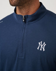 Navy Travis Mathew New York Yankees Time To Tailgate Quarter Zip