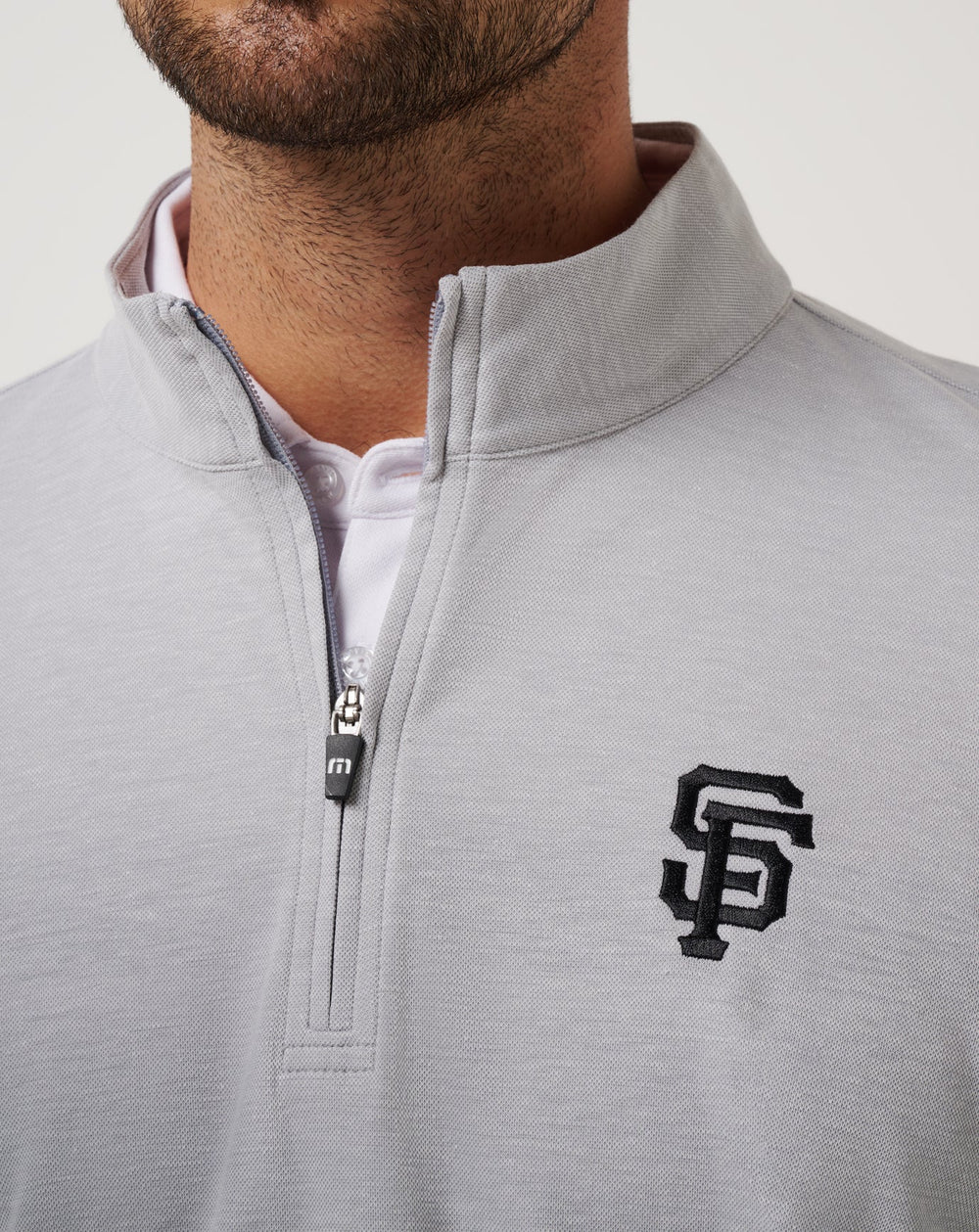 Heather Grey Travis Mathew San Francisco Giants Time To Tailgate Quarter Zip