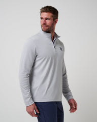 Heather Grey Travis Mathew New York Yankees Time To Tailgate Quarter Zip