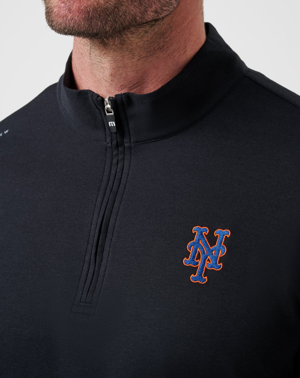 Black Travis Mathew New York Mets Time To Tailgate Quarter Zip
