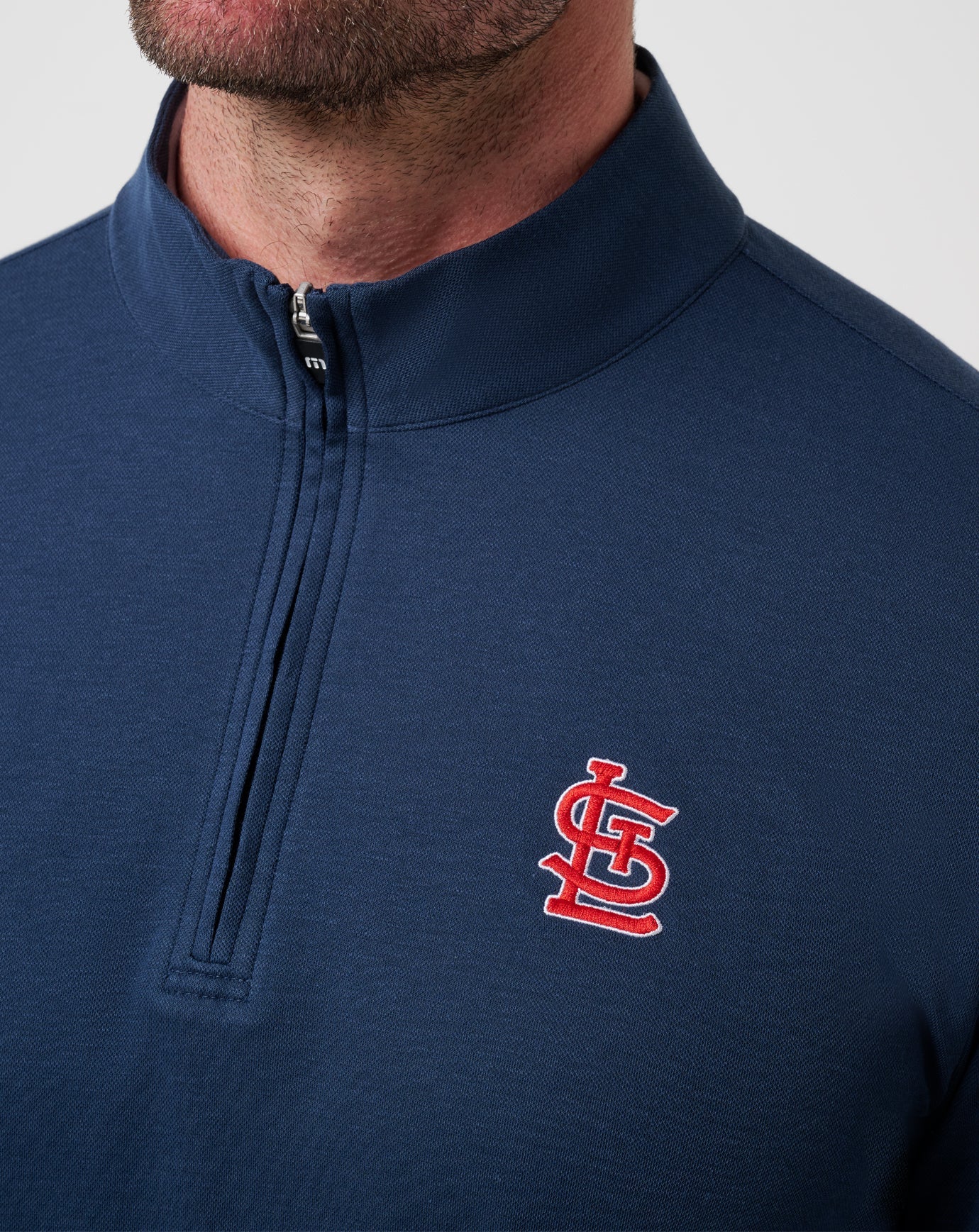 Navy Travis Mathew St Louis Cardinals Time To Tailgate Quarter Zip