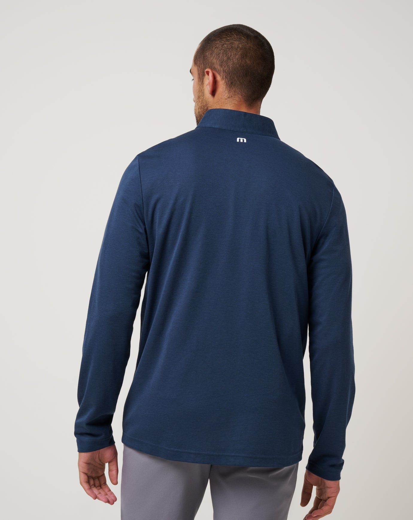 Navy Travis Mathew Atlanta Braves Time To Tailgate Quarter Zip