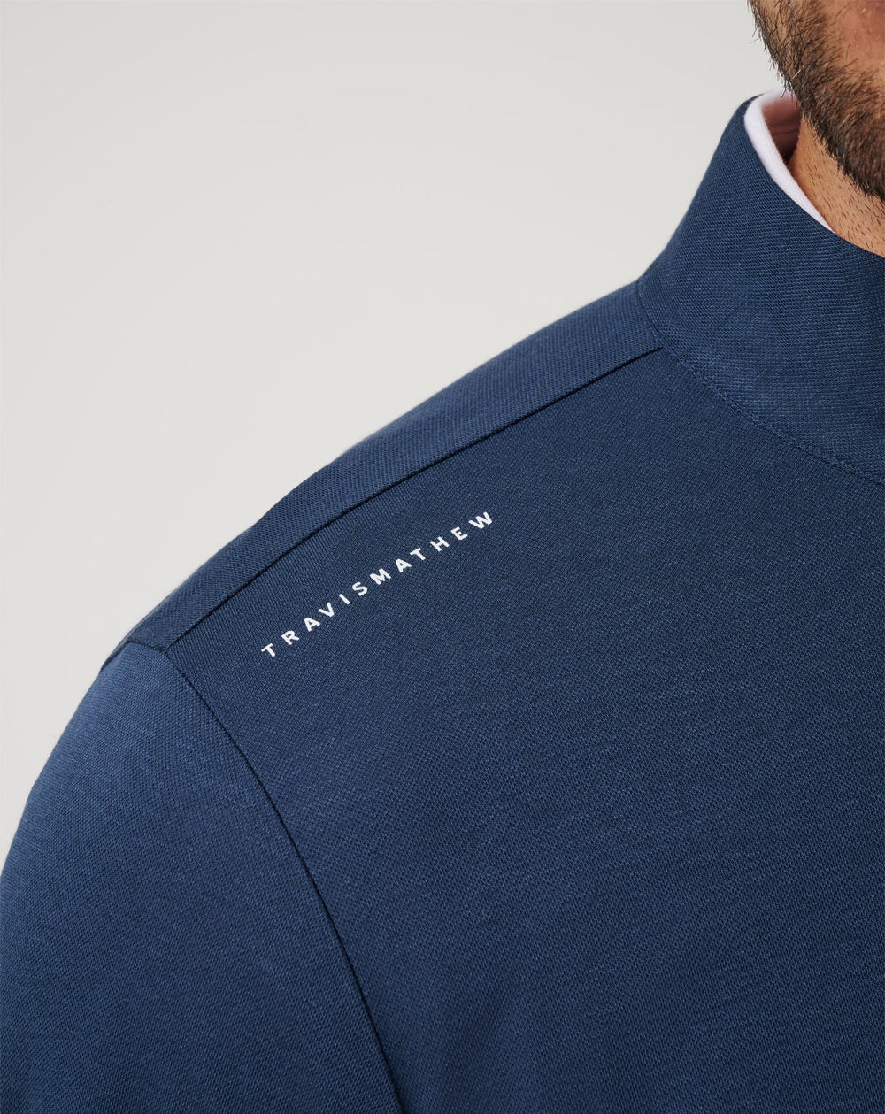 Navy Travis Mathew Atlanta Braves Time To Tailgate Quarter Zip